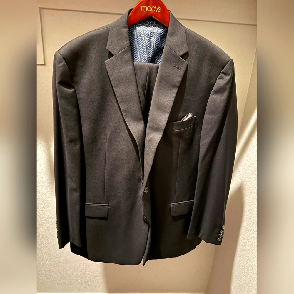 Ralph Lauren Black Suit With Vest And Pants